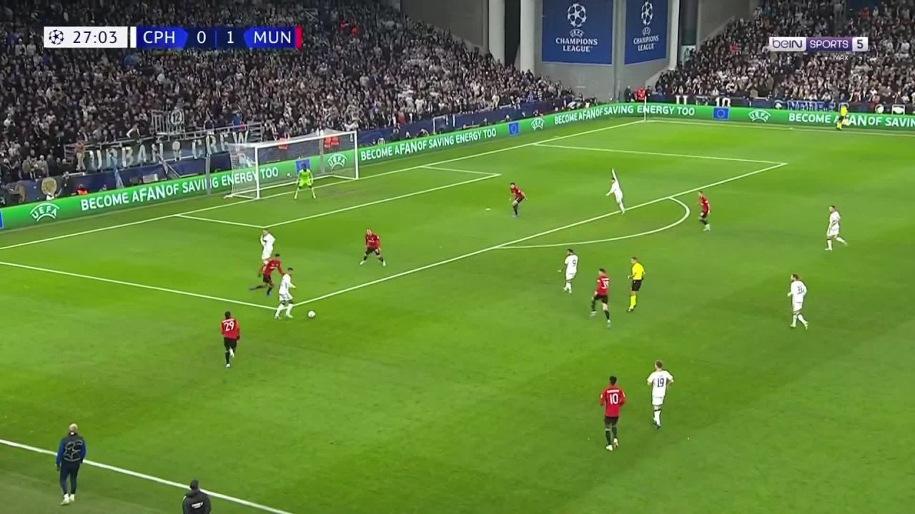 Copenhagen 0 - [2] Manchester United - Rasmus Hojlund 28