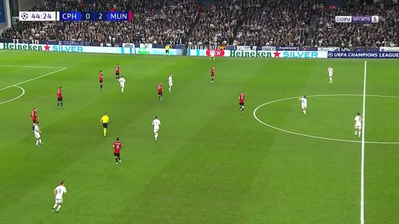 Copenhagen [1] - 2 Manchester United - Mohamed Elyounoussi 45